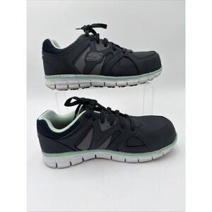 Skechers Work Slip Resistant Flex Sole Safety Toe Shoes 406 Women Sz 8.5